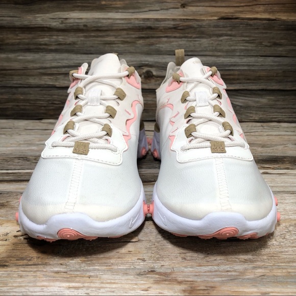Nike React Element 55 Pink Sneaker Women 9.5 - Picture 2 of 8